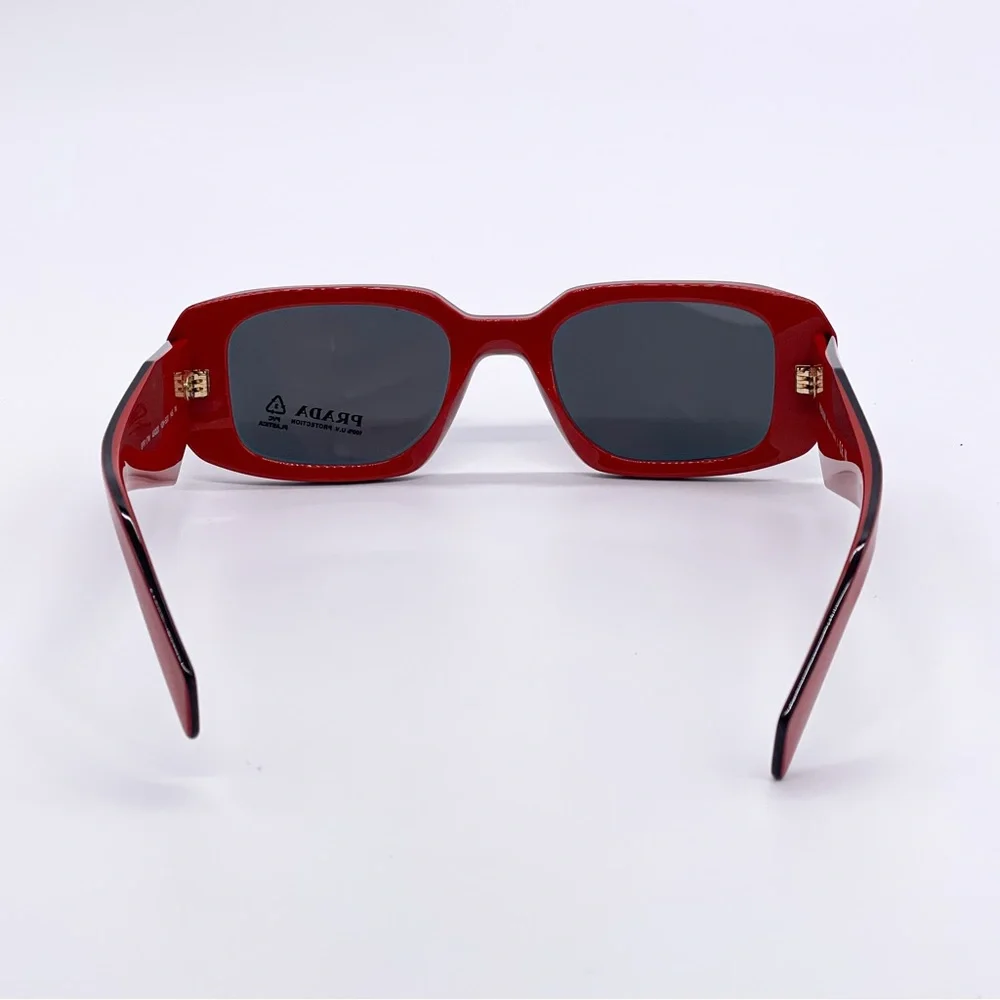 NEW PR17WS 12N5S0 PRADA SUNGLASSES SPR 17W RED UNISEX EYEWEAR PRADA PR 17WS - Picture 7 of 12
